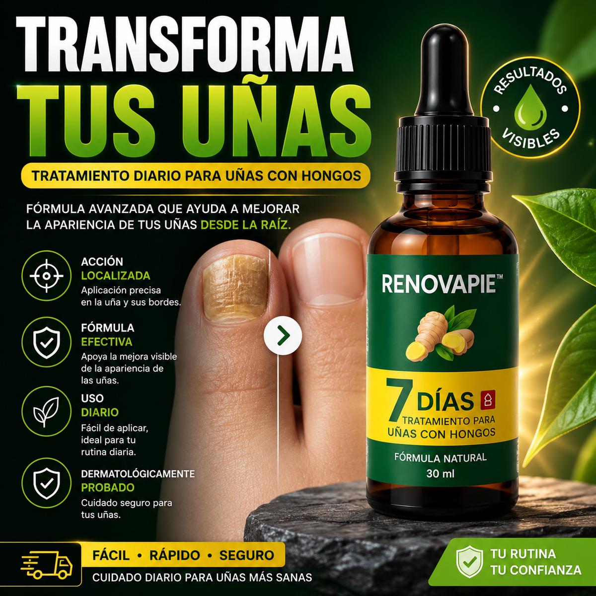 RENOVAPIE™ Recupera la apariencia saludable de tus uñas