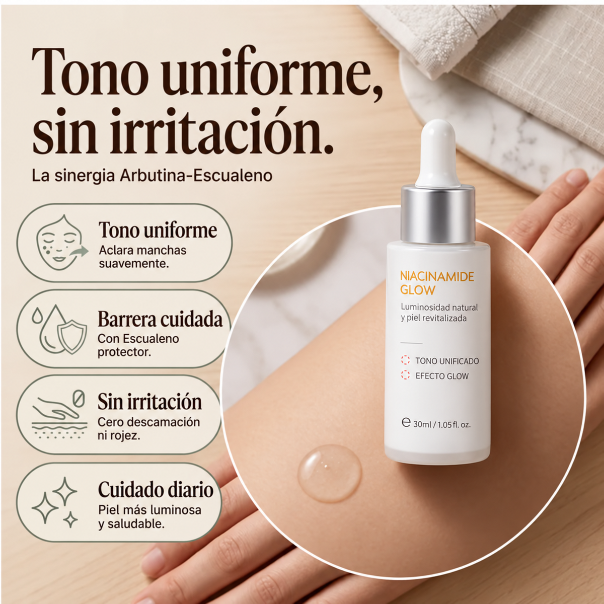 ADIÓS TONO DESPAREJO: TU PIEL MÁS UNIFORME, LUMINOSA Y CUIDADA EMPIEZA HOY