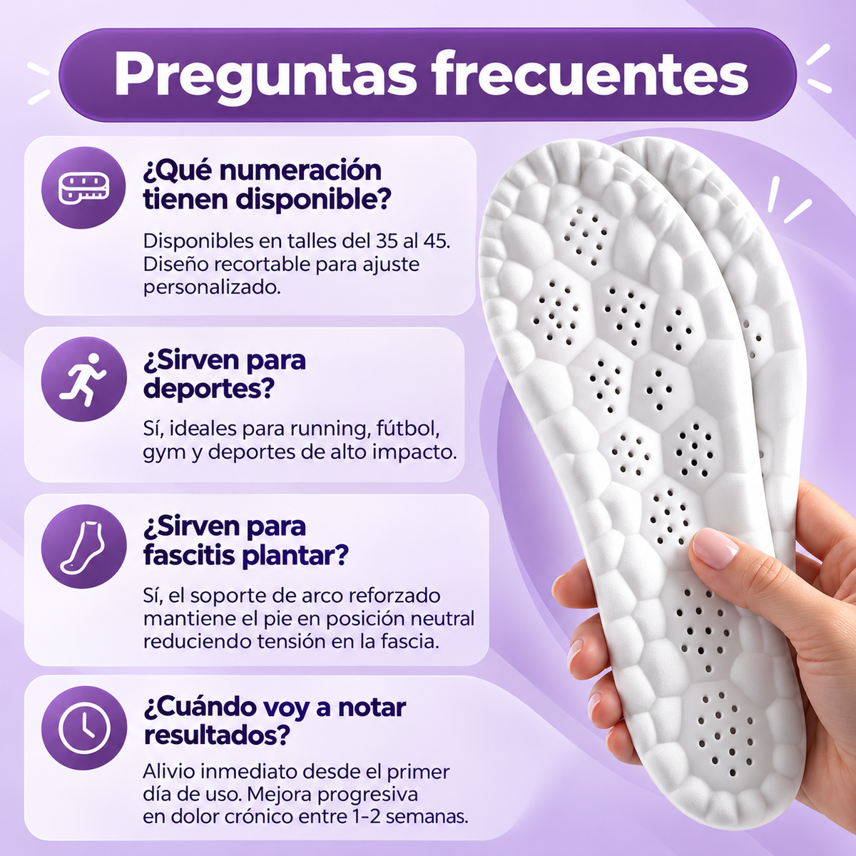 Plantillas Cloud-Comfy 5D™ | Elimina el Dolor Plantar y Camina con Mayor Comodidad