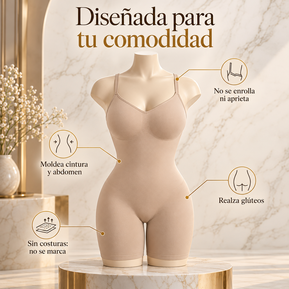 Milano Contour – Body Moldeador Invisible | Cintura Definida y Glúteos Realzados al Instante